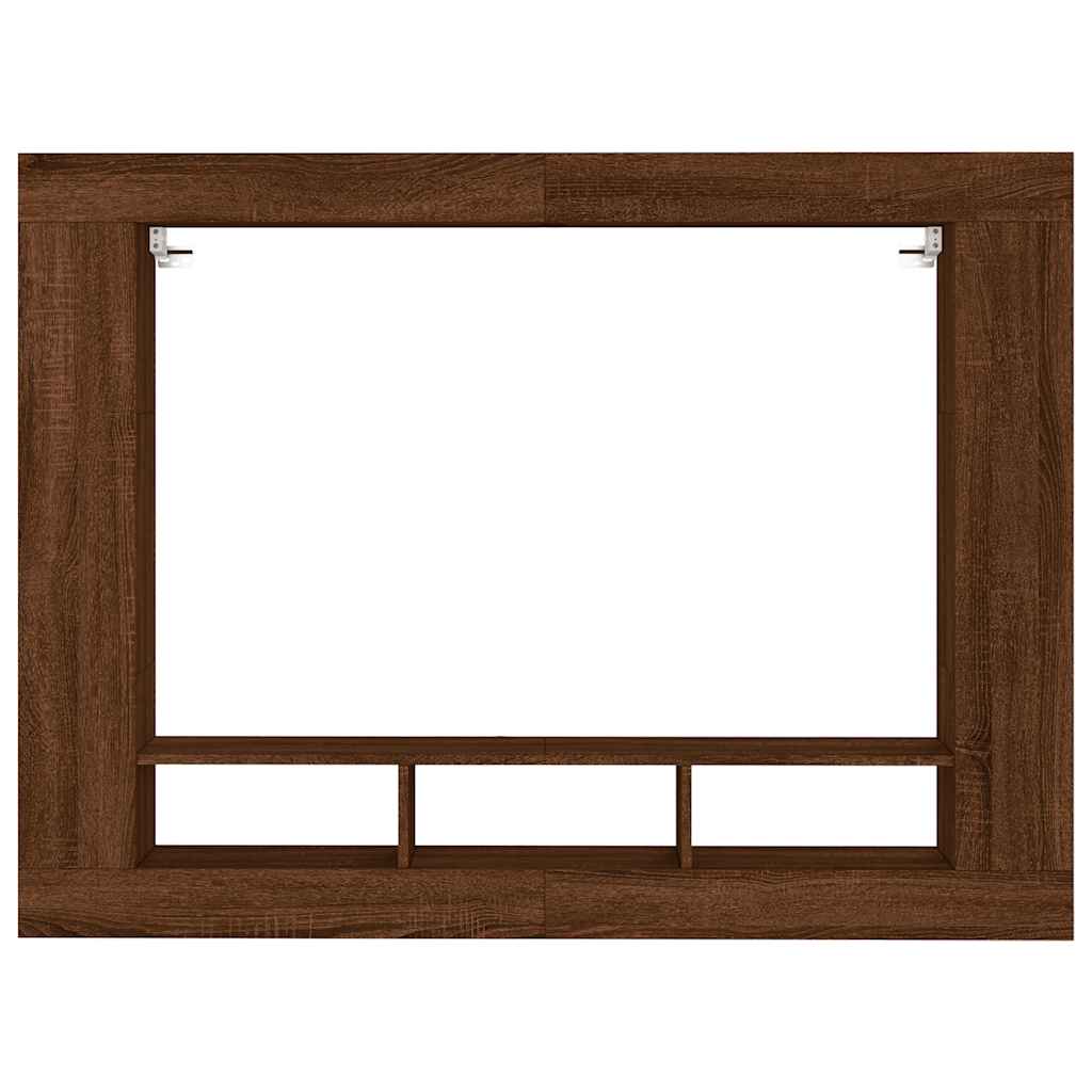 Tv-Meubel 152X22X113 Cm Bewerkt Hout bruin eikenkleur