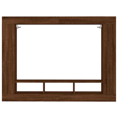 Tv-Meubel 152X22X113 Cm Bewerkt Hout bruin eikenkleur