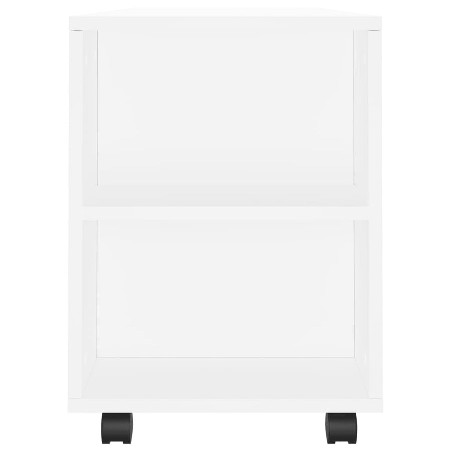 Tv-Meubel 02X34,5X43 Cm Bewerkt Hout Wit