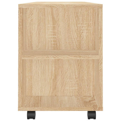 Tv-Meubel 02X34,5X43 Cm Bewerkt Hout Kleurig Sonoma eiken