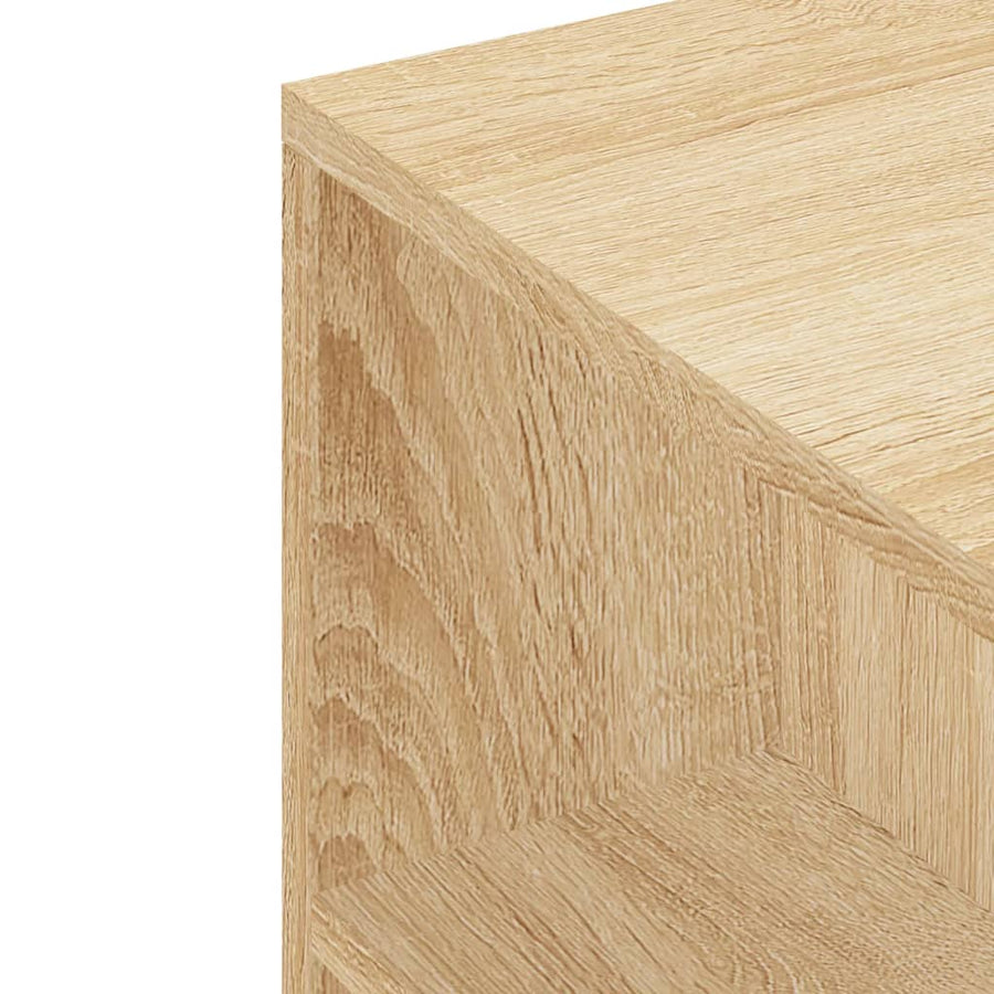 Tv-Meubel 02X34,5X43 Cm Bewerkt Hout Kleurig Sonoma eiken