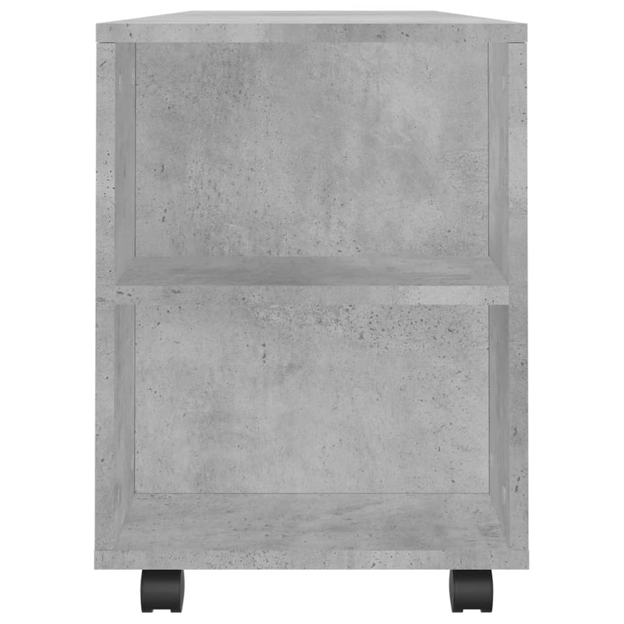 Tv-Meubel 02X34,5X43 Cm Bewerkt Hout Betongrijs