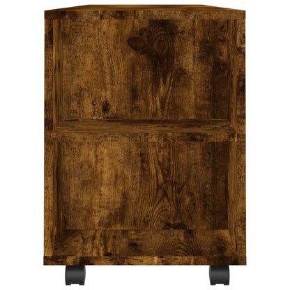 Tv-Meubel 02X34,5X43 Cm Bewerkt Hout Kleurig Gerookt eiken