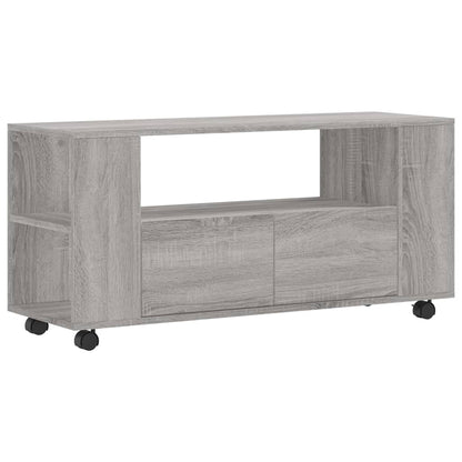Tv-Meubel 02X34,5X43 Cm Bewerkt Hout Eikenkleurig Grijs sonoma