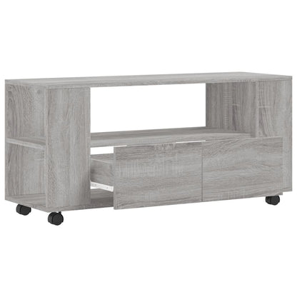 Tv-Meubel 02X34,5X43 Cm Bewerkt Hout Eikenkleurig Grijs sonoma