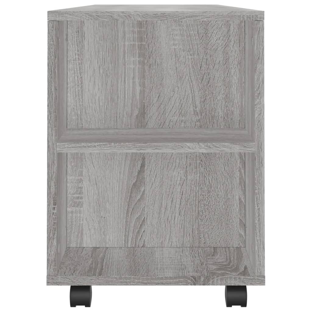 Tv-Meubel 02X34,5X43 Cm Bewerkt Hout Eikenkleurig Grijs sonoma