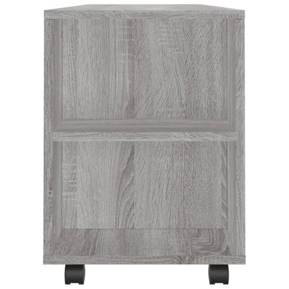 Tv-Meubel 02X34,5X43 Cm Bewerkt Hout Eikenkleurig Grijs sonoma