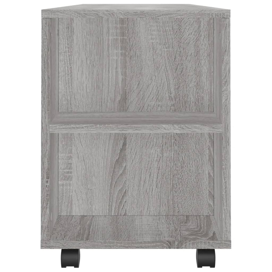 Tv-Meubel 02X34,5X43 Cm Bewerkt Hout Eikenkleurig Grijs sonoma