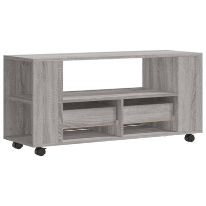 Tv-Meubel 02X34,5X43 Cm Bewerkt Hout Eikenkleurig Grijs sonoma