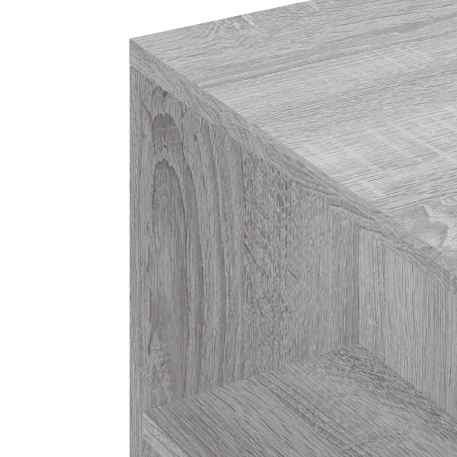 Tv-Meubel 02X34,5X43 Cm Bewerkt Hout Eikenkleurig Grijs sonoma