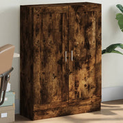 Boekenkast 82,5x30,5x115 cm bewerkt hout gerookt eiken