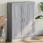 Boekenkast 82,5x30,5x115 cm bewerkt hout grijs