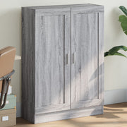 Boekenkast 82,5x30,5x115 cm bewerkt hout grijs