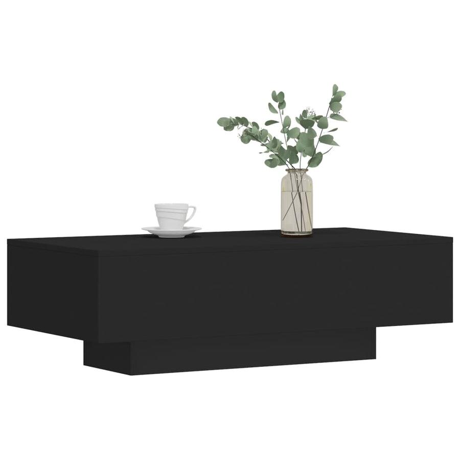 Salontafel 00X49,5X3 Cm Bewerkt Hout Zwart
