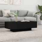 Coffee table 100x49.5x31 cm treated wood black