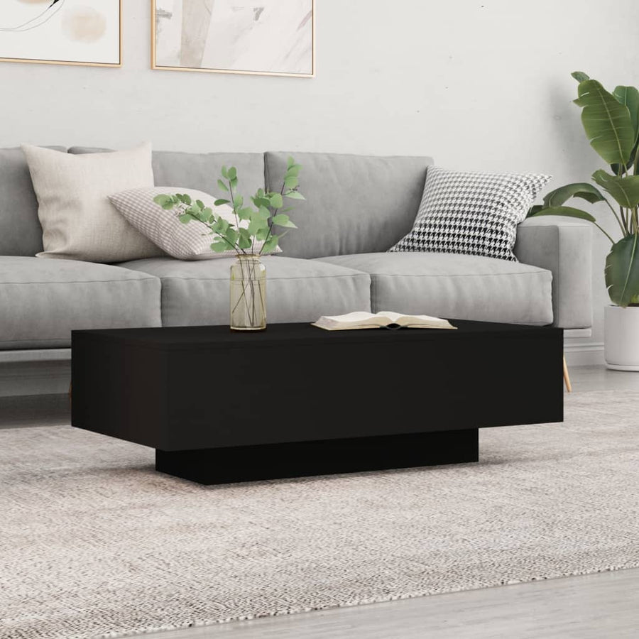 Salontafel 00X49,5X3 Cm Bewerkt Hout Zwart