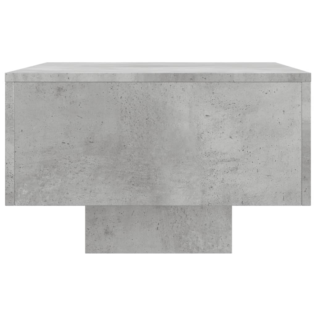 Salontafel 00X49,5X3 Cm Bewerkt Hout Betongrijs