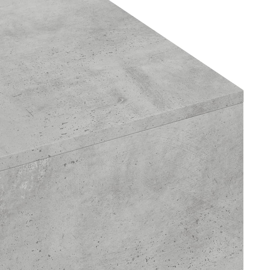 Salontafel 00X49,5X3 Cm Bewerkt Hout Betongrijs