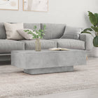 Coffee table 100x49.5x31 cm engineered wood concrete gray