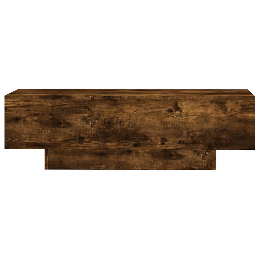 Salontafel 00X49,5X3 Cm Bewerkt Hout Kleurig Gerookt eiken