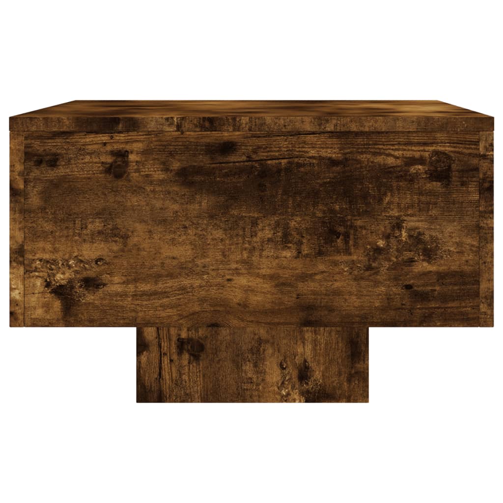 Salontafel 00X49,5X3 Cm Bewerkt Hout Kleurig Gerookt eiken