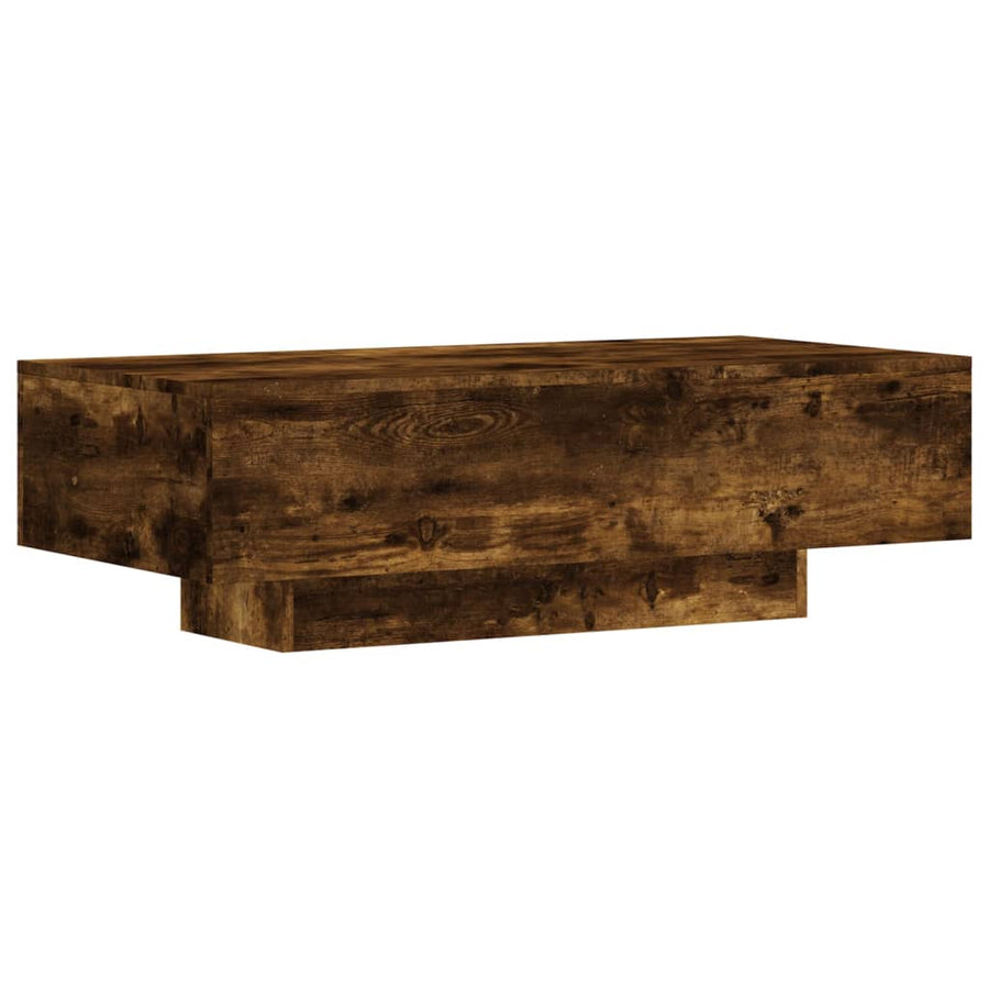 Salontafel 00X49,5X3 Cm Bewerkt Hout Kleurig Gerookt eiken