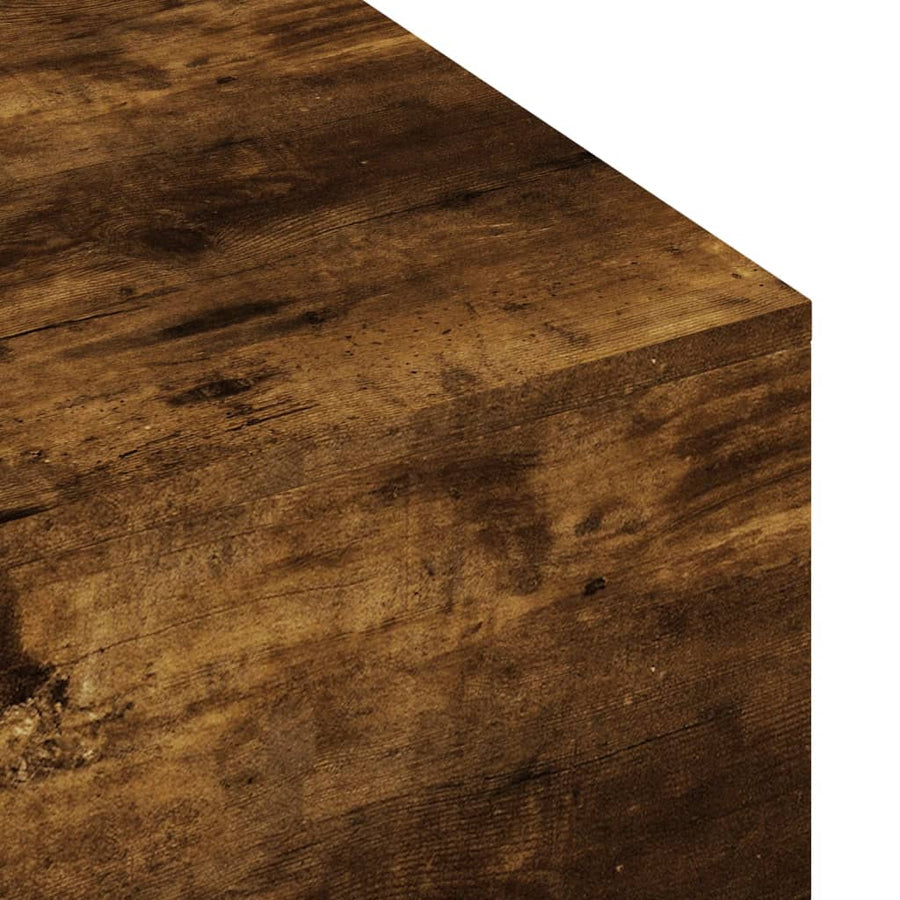 Salontafel 00X49,5X3 Cm Bewerkt Hout Kleurig Gerookt eiken