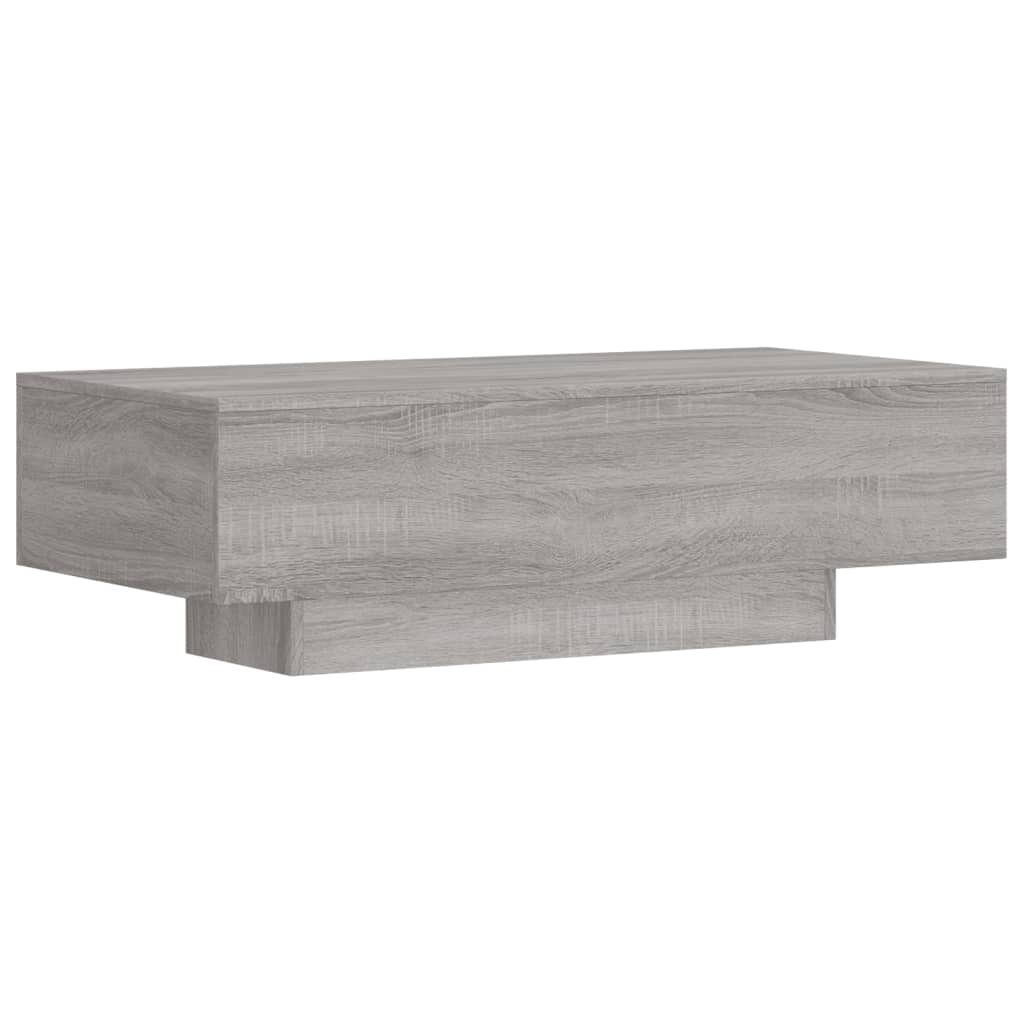 Salontafel 00X49,5X3 Cm Bewerkt Hout Eikenkleur Grijs sonoma