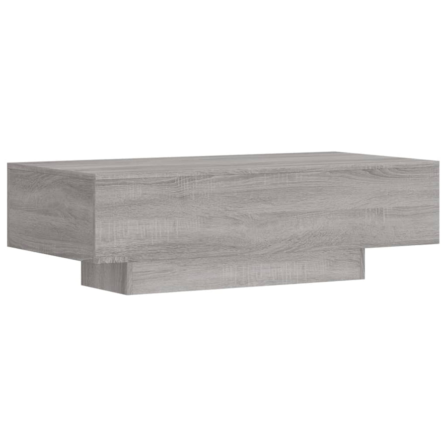 Salontafel 00X49,5X3 Cm Bewerkt Hout Eikenkleur Grijs sonoma