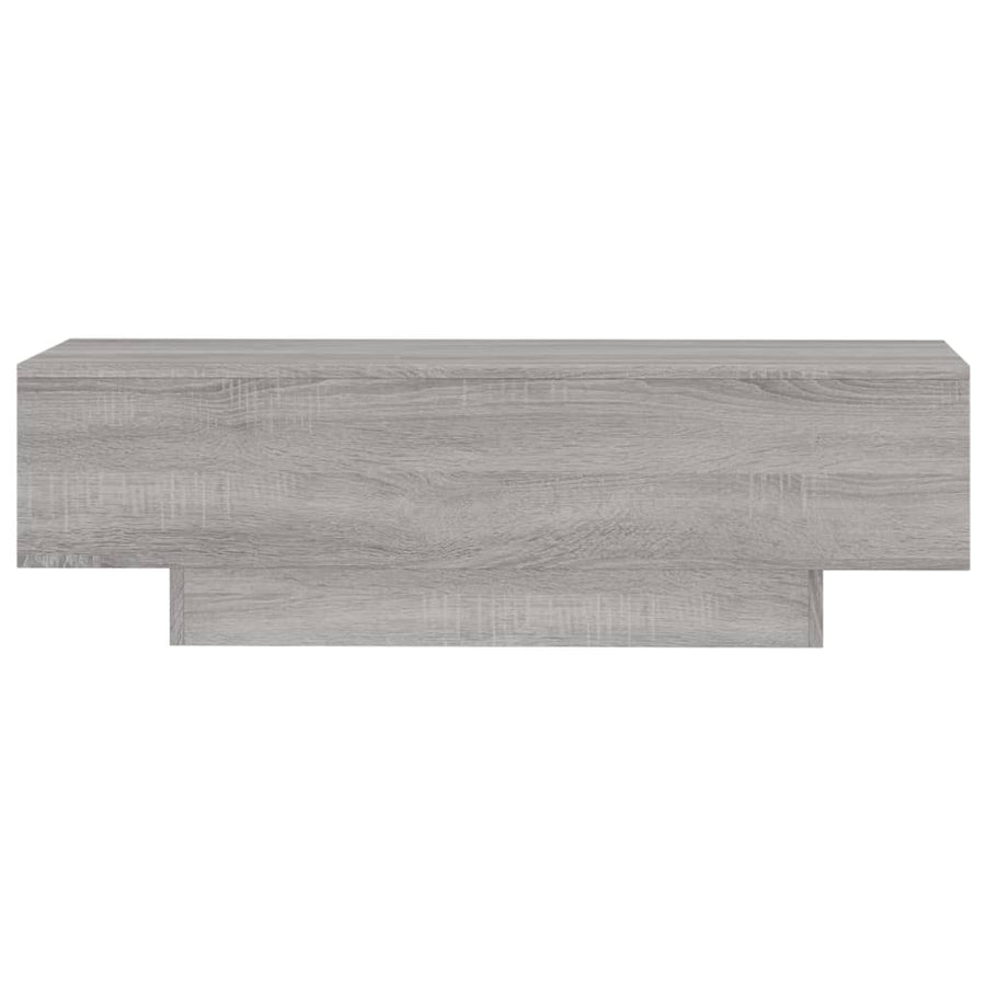 Salontafel 00X49,5X3 Cm Bewerkt Hout Eikenkleur Grijs sonoma