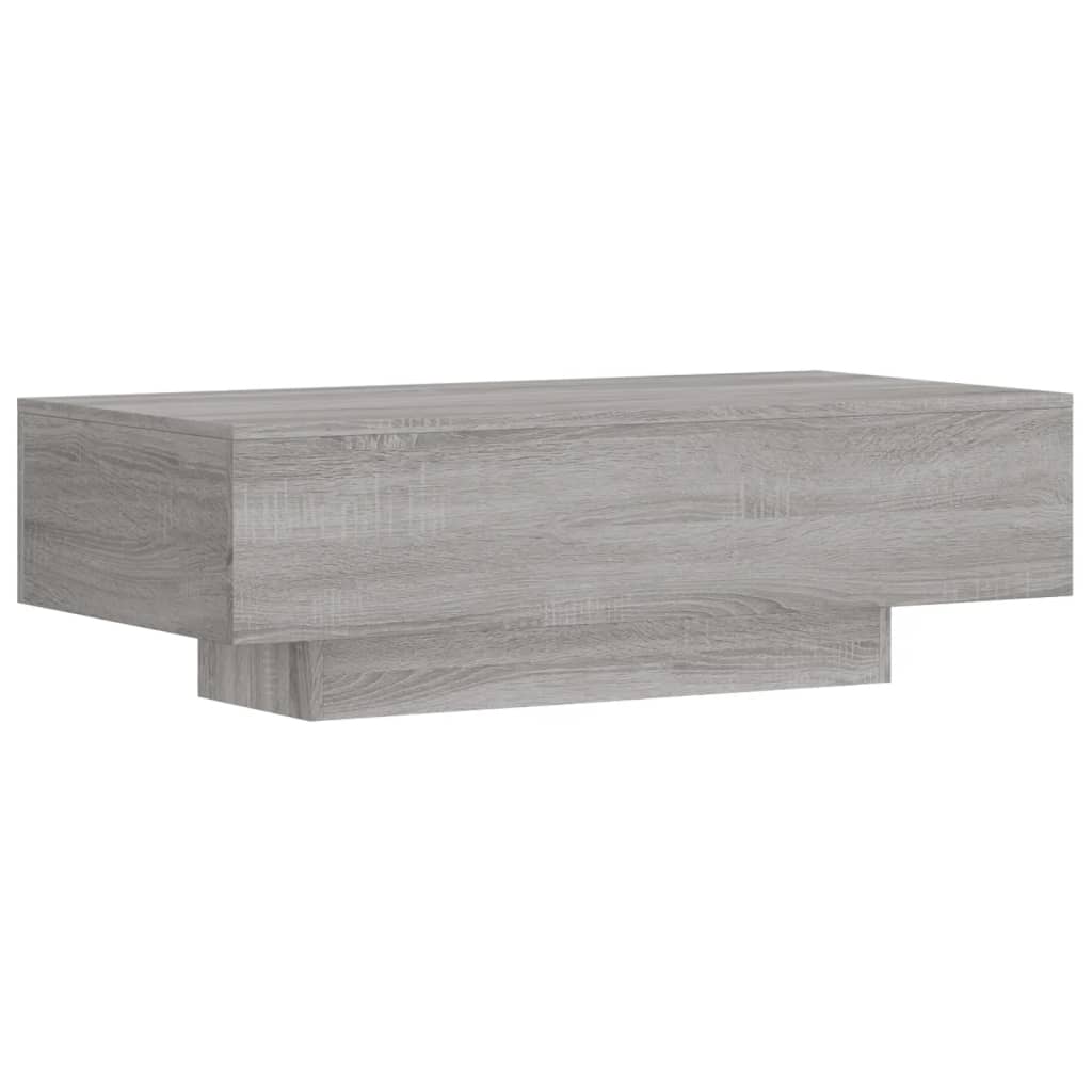 Salontafel 00X49,5X3 Cm Bewerkt Hout Eikenkleur Grijs sonoma