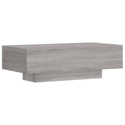 Salontafel 00X49,5X3 Cm Bewerkt Hout Eikenkleur Grijs sonoma