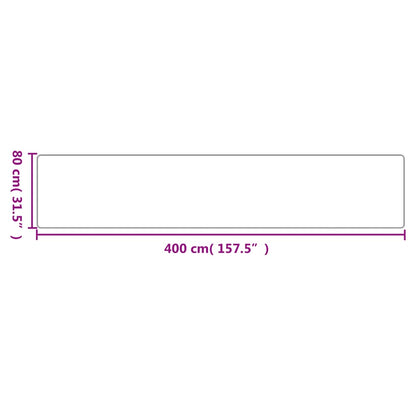 Tapijtloper 80X400 Cm Sisal-Look Taupe