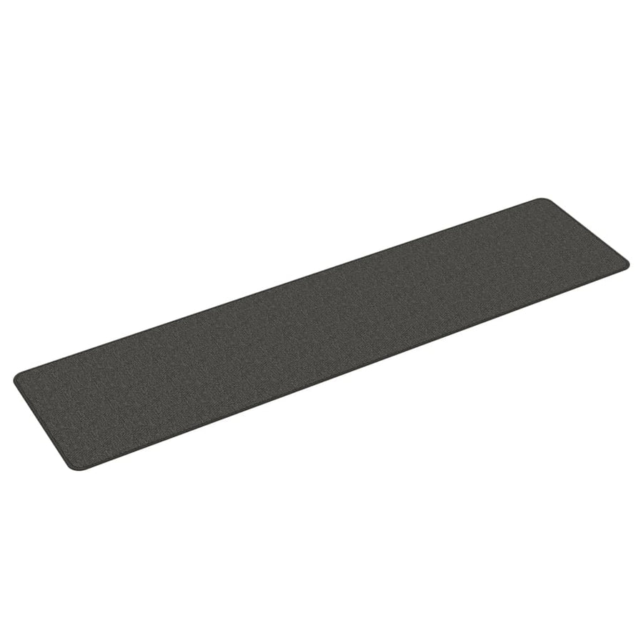 Tapijtloper Sisal-Look Kleurig 50 x 200 cm Antraciet