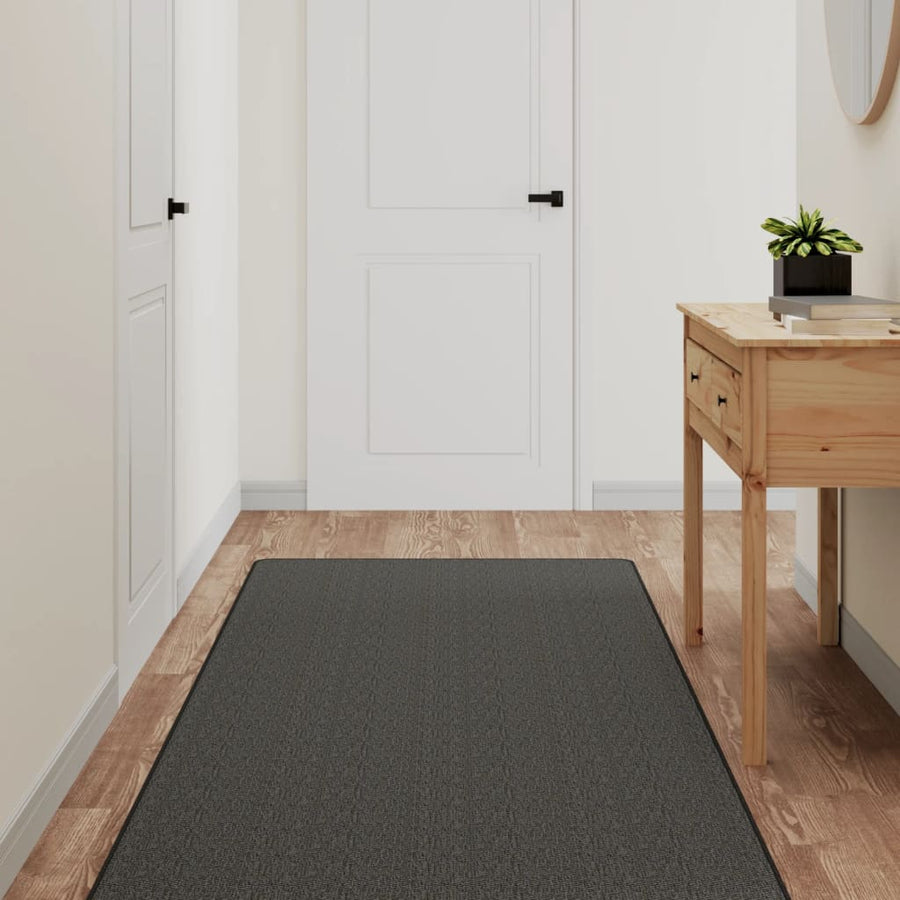 Tapijtloper 80X200 Cm Sisal-Look Antracietkleurig
