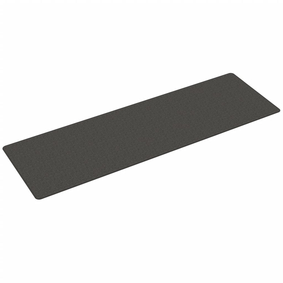 Tapijtloper Sisal-Look Kleurig 80 x 250 cm Antraciet