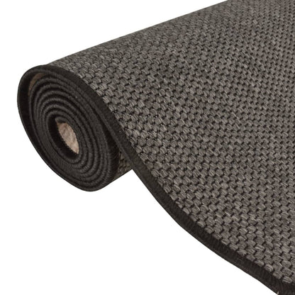 Tapijtloper 80X400 Cm Sisal-Look Antracietkleurig