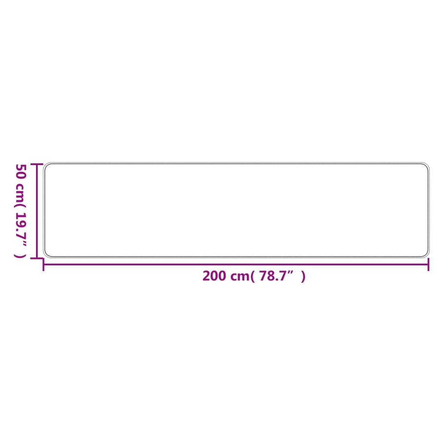 Tapijtloper 50X200 Cm Sisal-Look Zandkleurig
