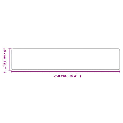 Tapijtloper 50X250 Cm Sisal-Look Zandkleurig