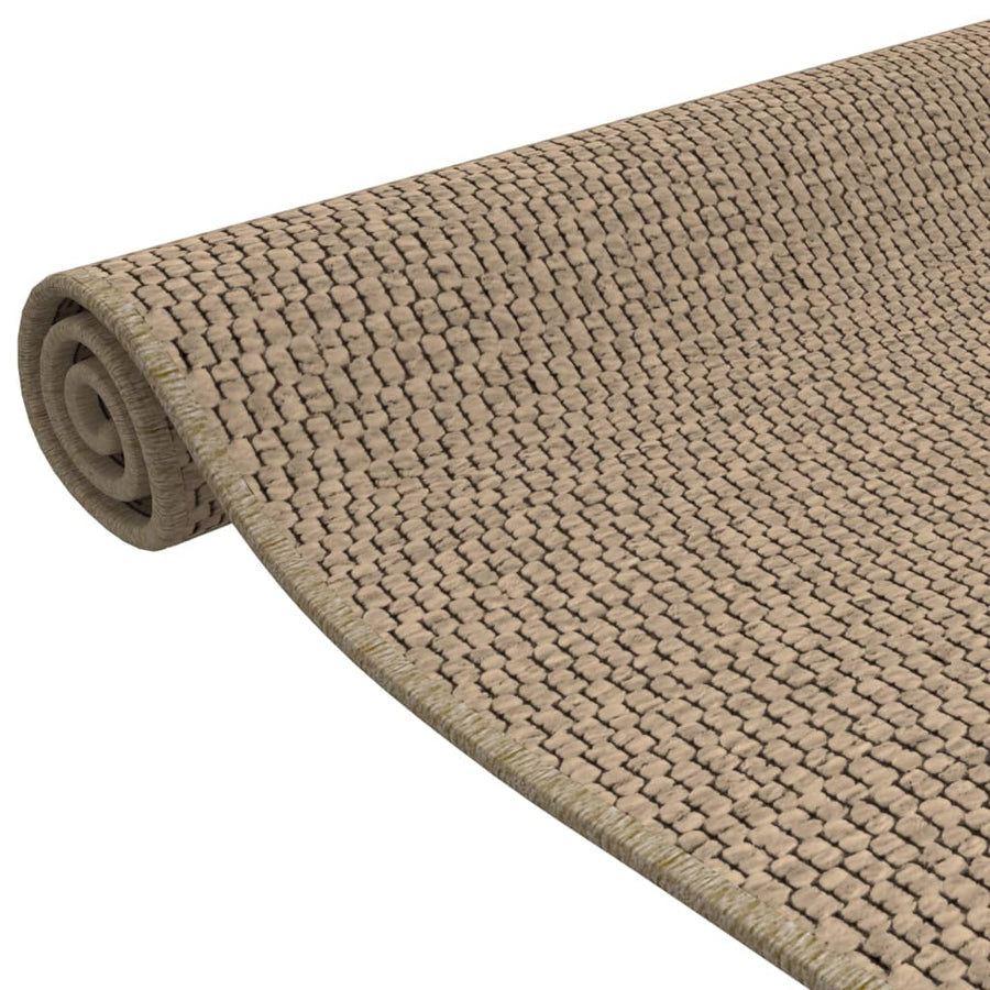 Tapijtloper 80X150 Cm Sisal-Look Zandkleurig