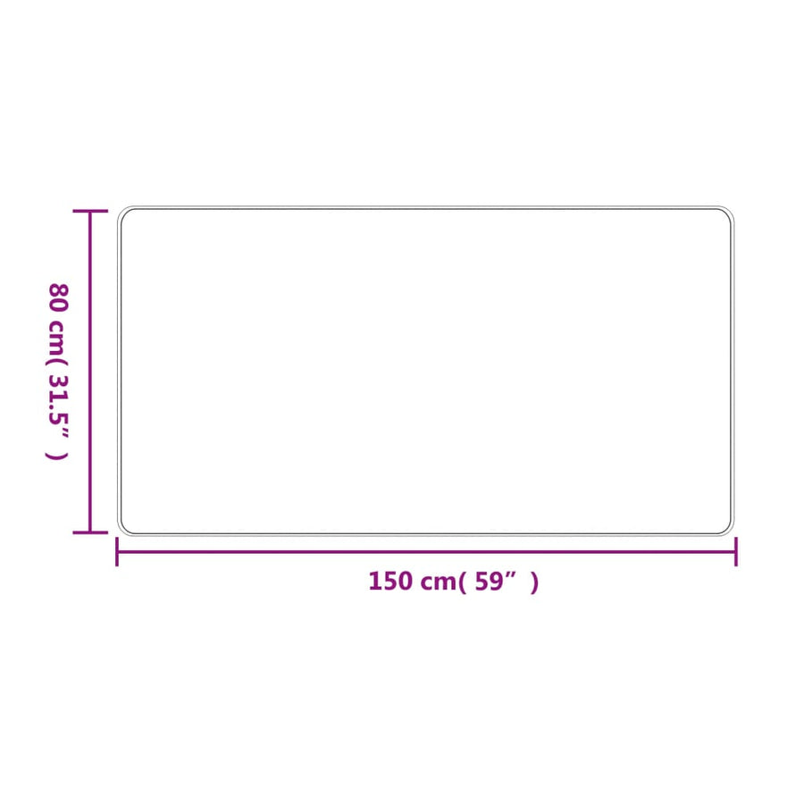 Tapijtloper 80X150 Cm Sisal-Look Zandkleurig