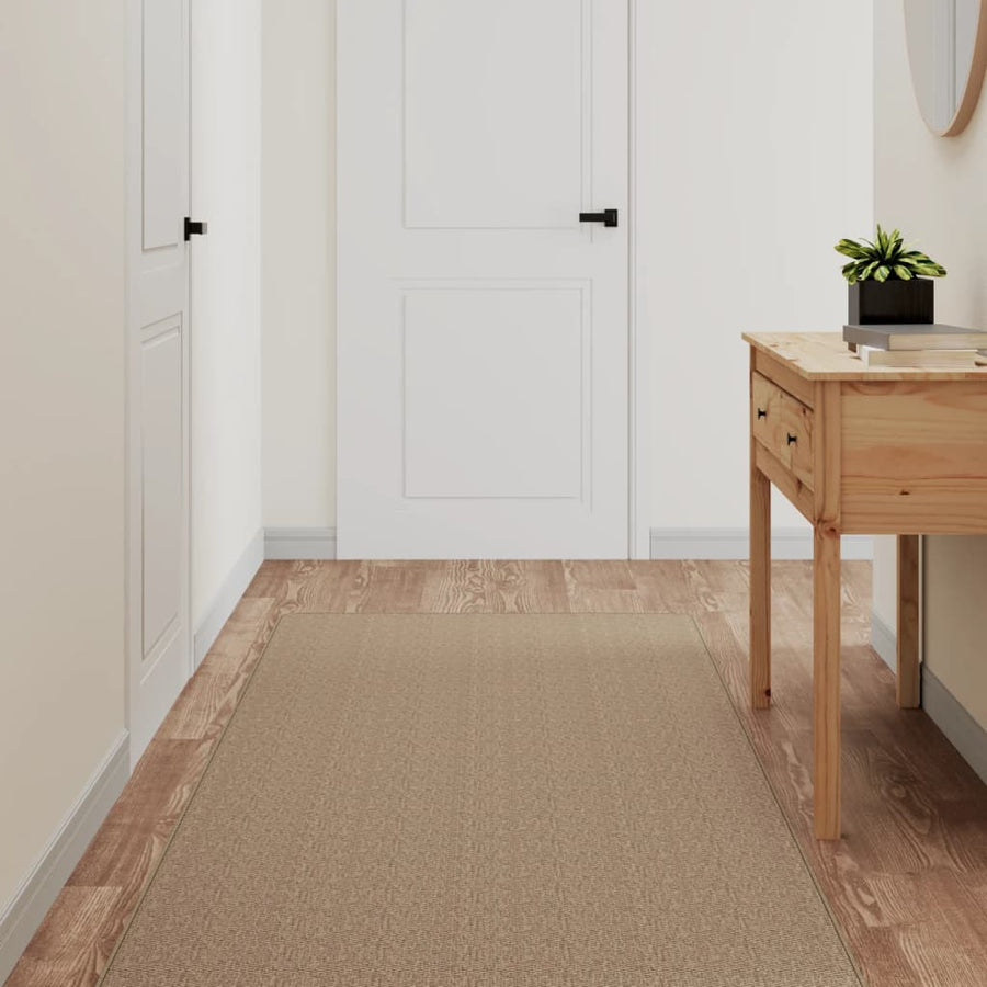 Tapijtloper 80X150 Cm Sisal-Look Zandkleurig