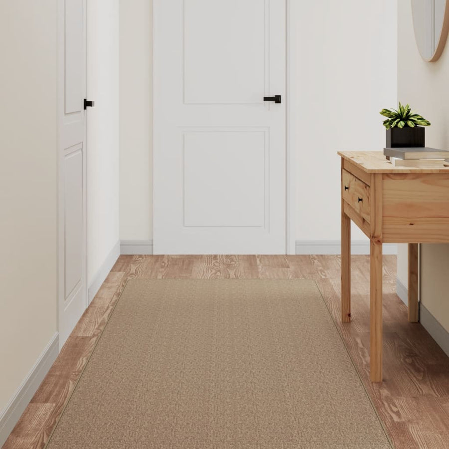 Tapijtloper 80X200 Cm Sisal-Look Zandkleurig
