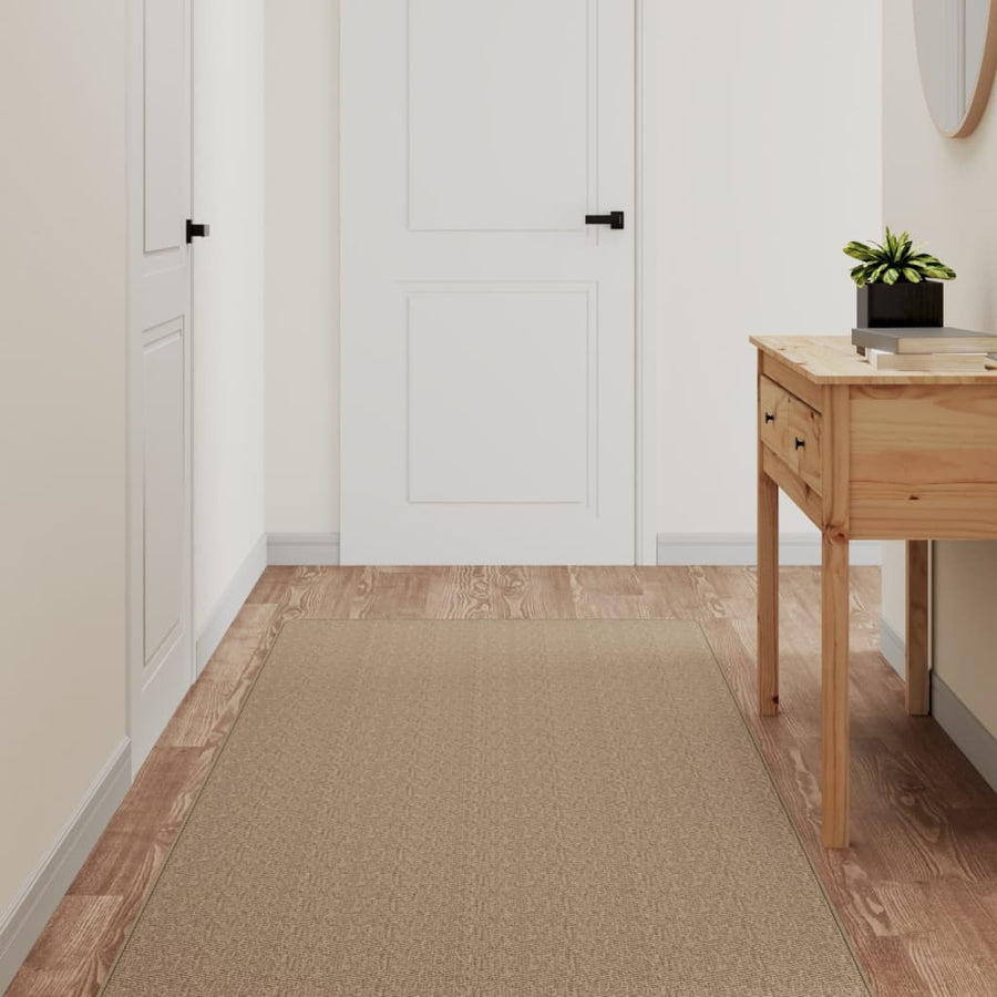 Tapijtloper 80X300 Cm Sisal-Look Zandkleurig
