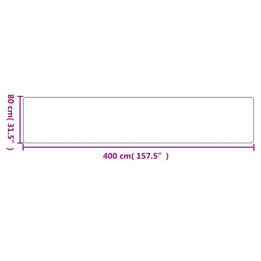 Tapijtloper 80X400 Cm Sisal-Look Zandkleurig