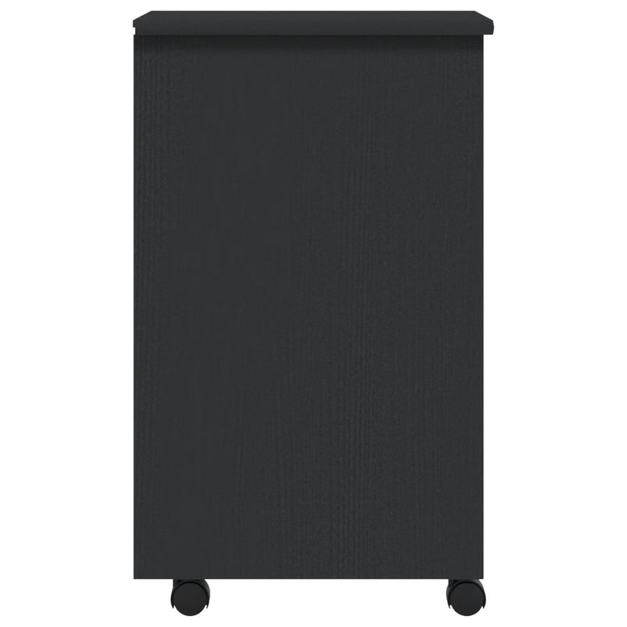 Ladekast Moss Verrijdbaar Massief Grenenhout 34 x 39 x 65.5 cm Grijs