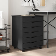 Ladekast MOSS massief grenenhout 53x39x65.5 cm grijs