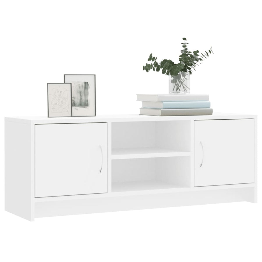 Tv-Meubel 02X30X37,5 Cm Bewerkt Hout Wit