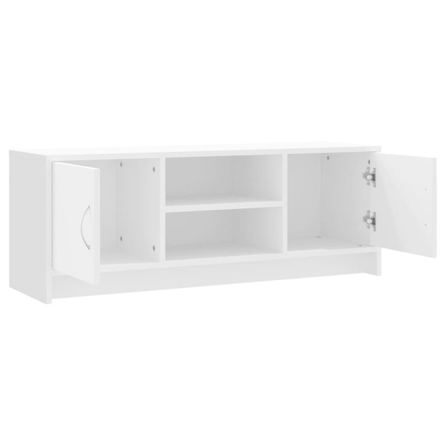Tv-Meubel 02X30X37,5 Cm Bewerkt Hout Wit