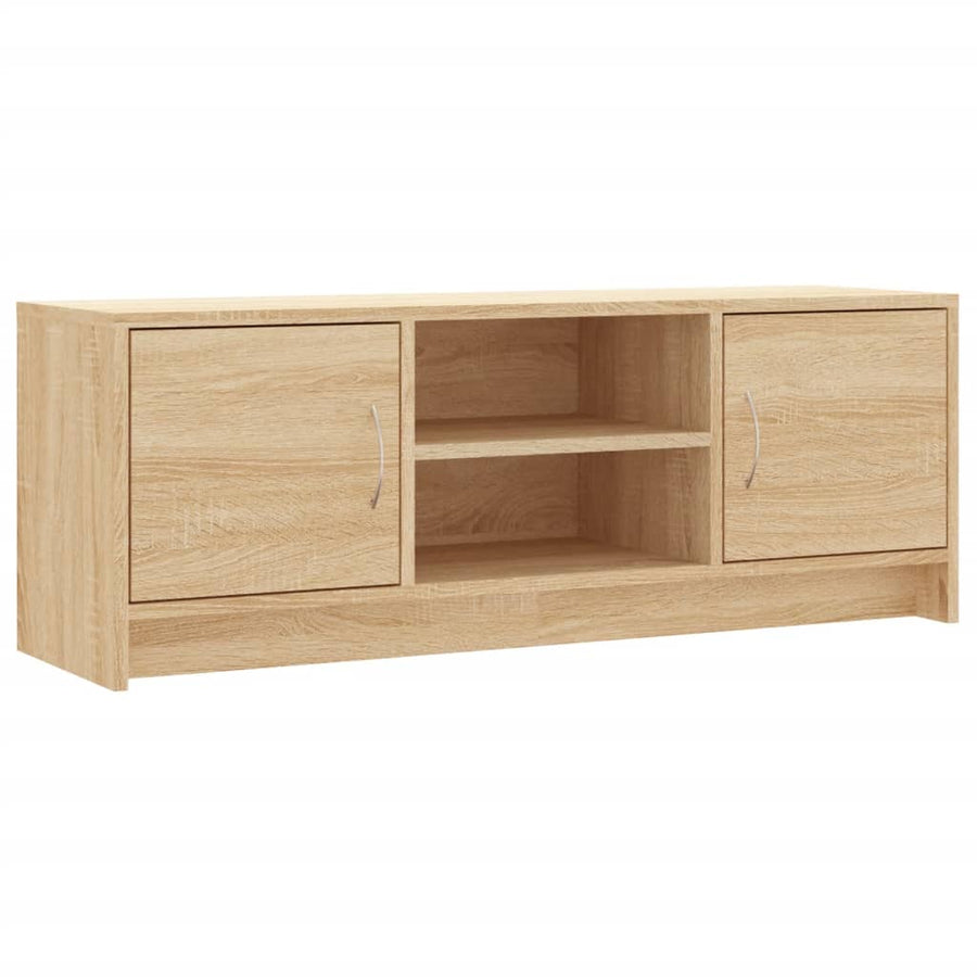 Tv-Meubel 02X30X37,5 Cm Bewerkt Hout Kleurig Sonoma eiken